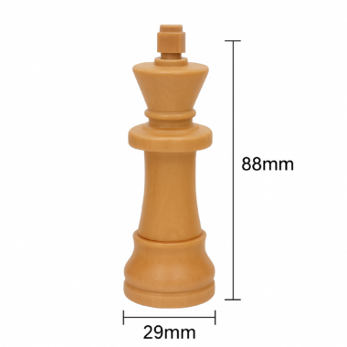Dimensions de la clé USB en forme de roi d'échecs, pratique pour stocker vos données