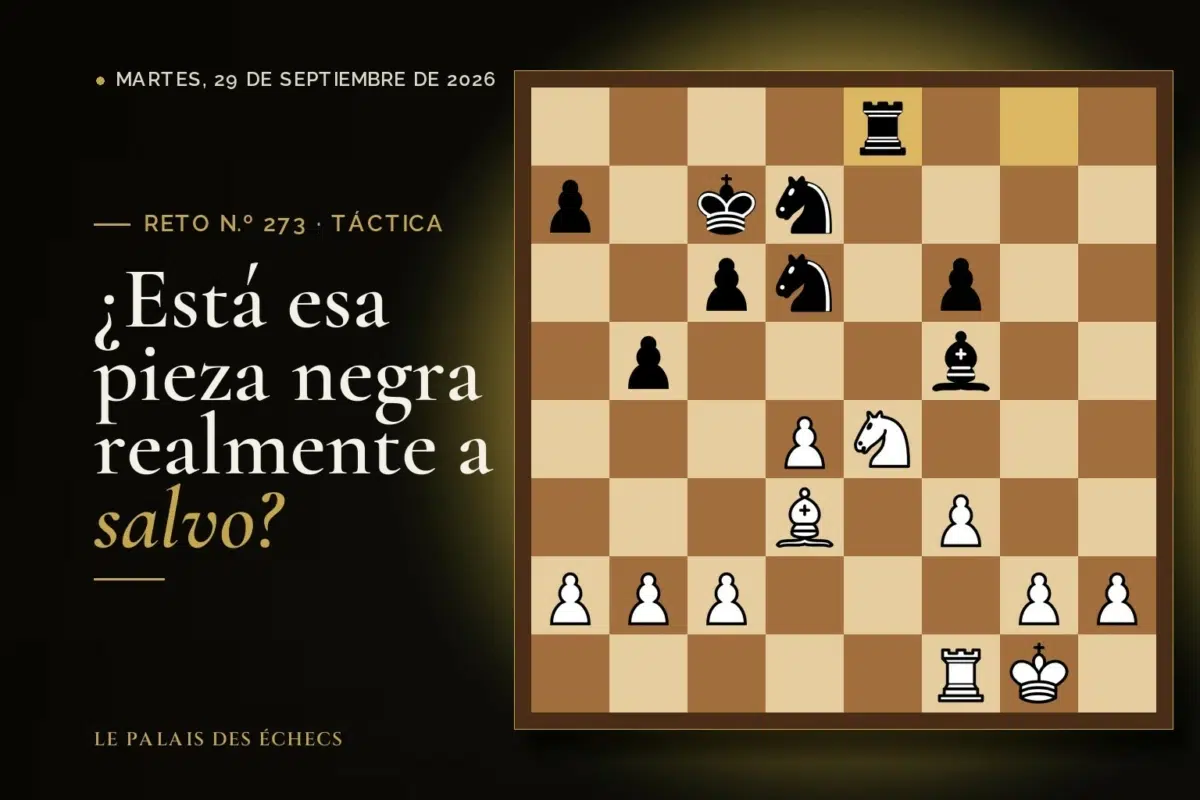 Posición del reto de ajedrez n.º 273: Juegan las blancas y ganan material