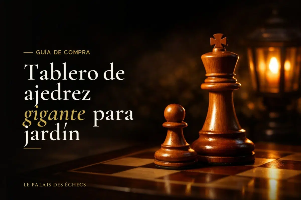 Tablero de ajedrez gigante para jardín