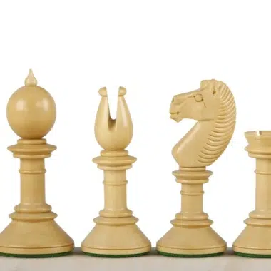 Pièces d'échecs Staunton classiques 10,5 cm en bois claires - Le Palais Des Echecs