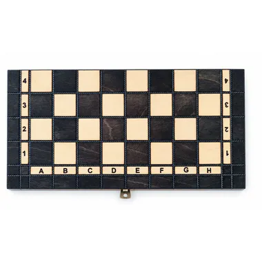 Tablero de madera plegable del ajedrez Pearl Small con casillas negras y claras - Le Palais Des Echecs