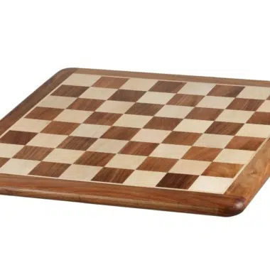 Plateau d'échecs en bois massif à motifs carrés - Le Palais Des Echecs