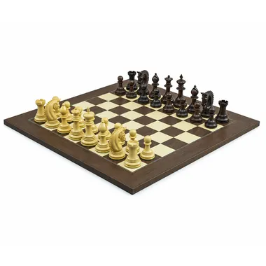Juego de ajedrez Lemington Palisandro 55 cm con piezas blancas y negras - Le Palais Des Echecs