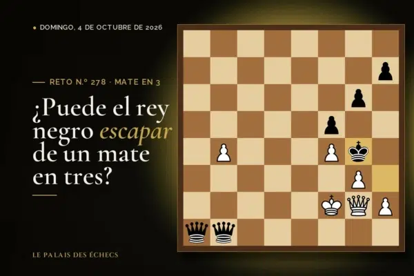 Posición del reto de ajedrez n.º 278: Juegan las blancas y dan mate en 3
