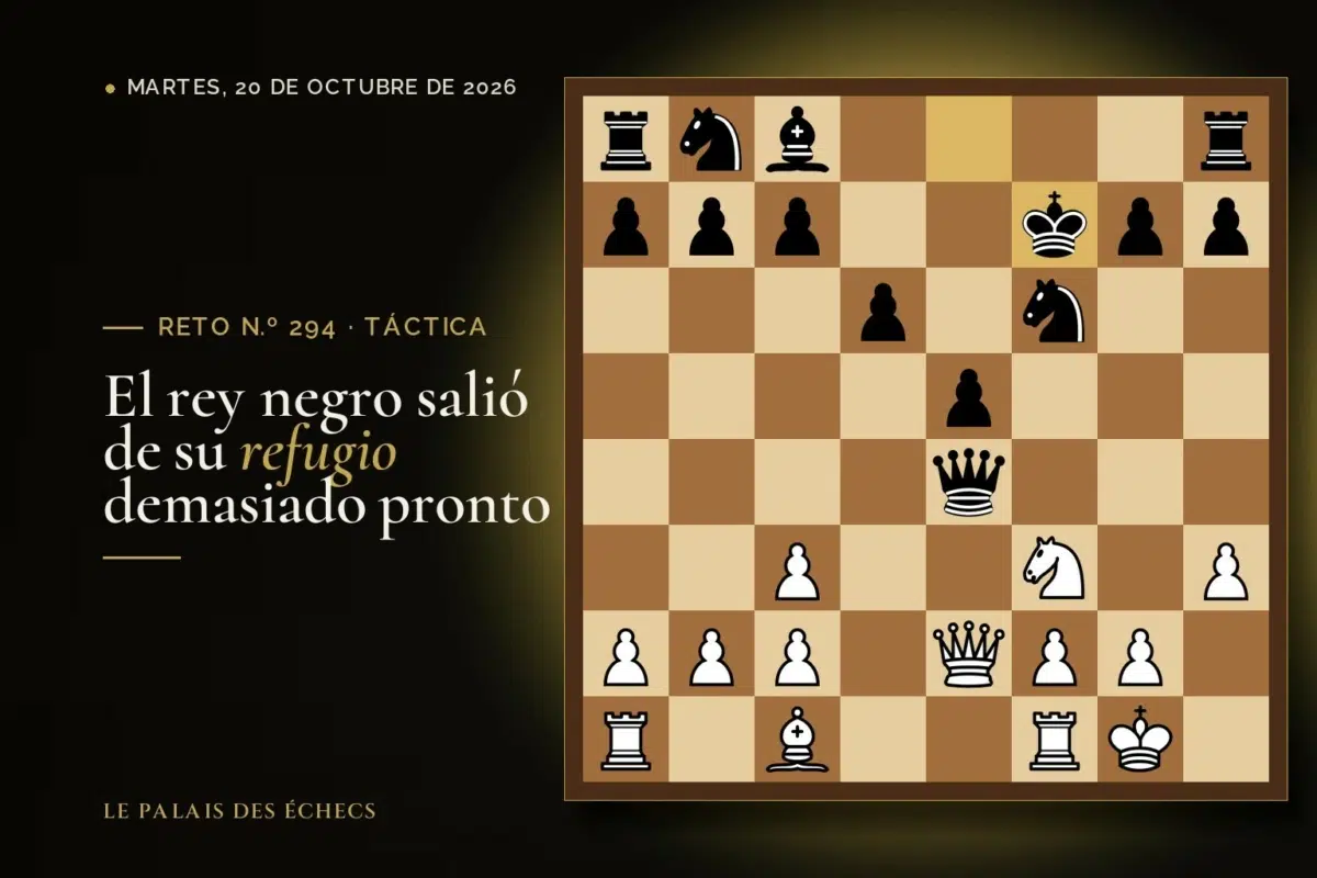 Posición del reto de ajedrez n.º 294: Juegan las blancas y ganan material