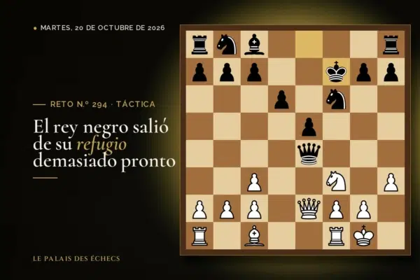 Posición del reto de ajedrez n.º 294: Juegan las blancas y ganan material