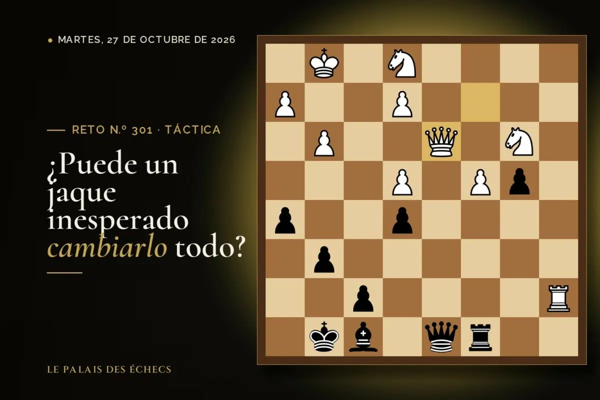 Posición del reto de ajedrez n.º 301: Juegan las negras y ganan material